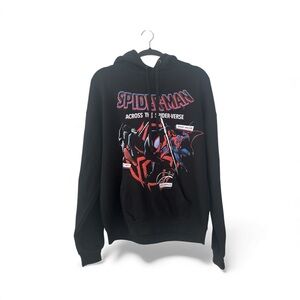 Marvel Spider-Man Across the Spider-Verse Black Hoodie